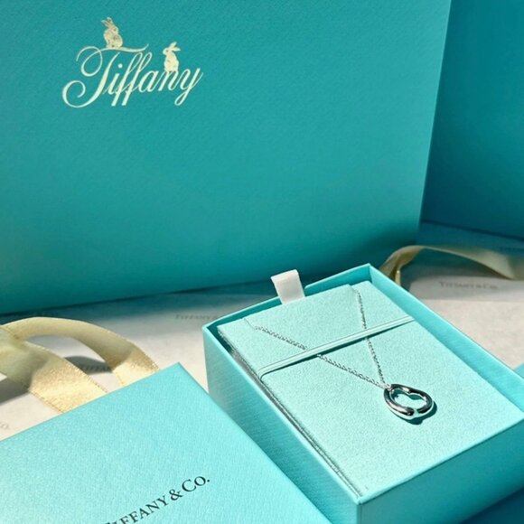 Tiffany & Co. Open Heart Necklace in 925 Sterling Silver - Picture 5 of 9